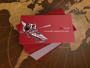 Carte de visite Red Kayak